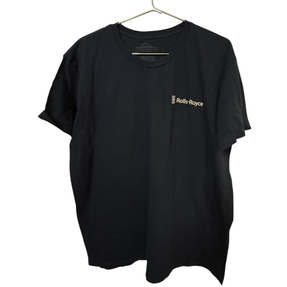 Rolls Royce High End Automobiles Logo Navy Blue Men’s XL T-Shirt